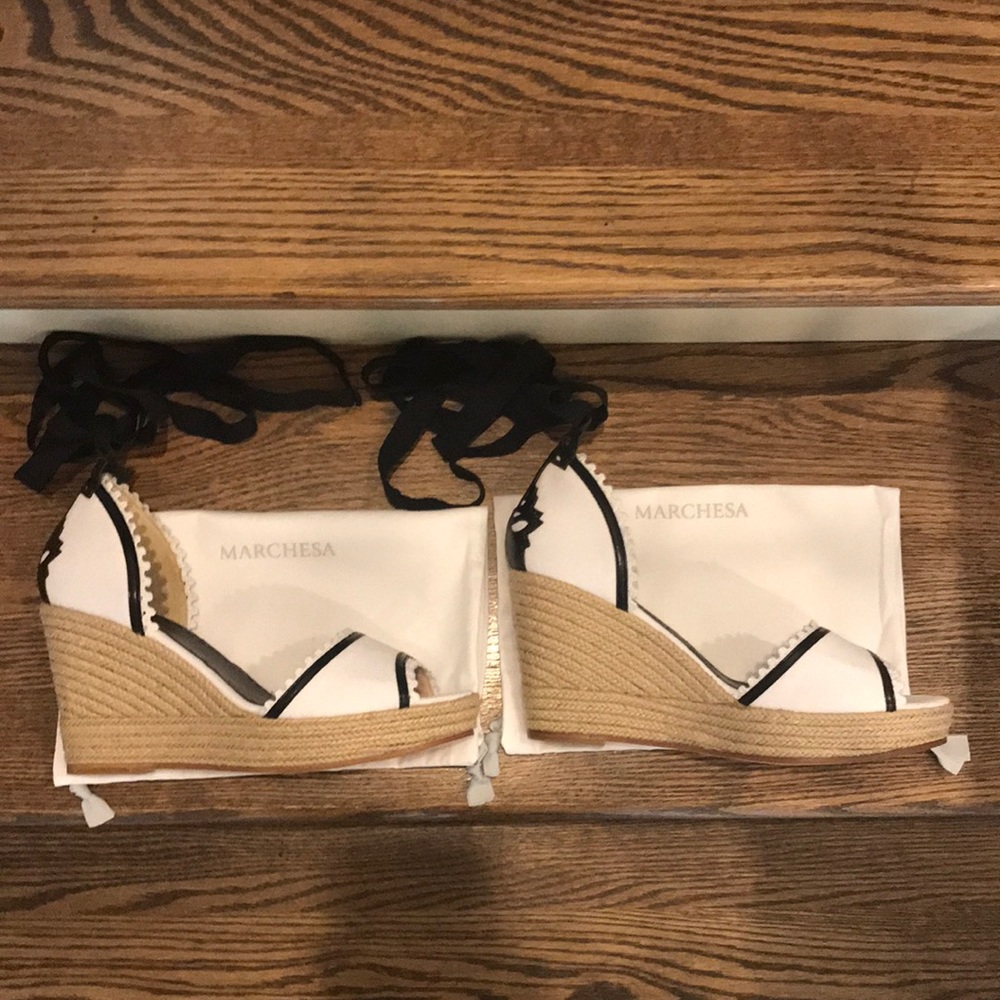 New Marchesa “Hallie” Platform Wedge Heel Espadrille - Picture 2 of 8